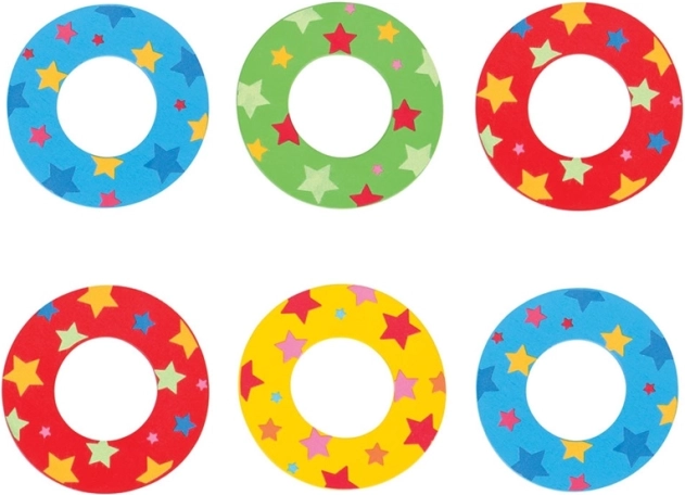 Bigjigs Toys Lesena črka z zvezdami - O