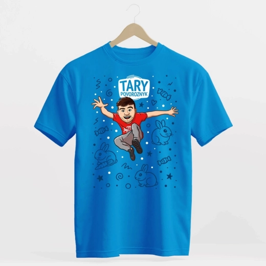 Tary Povoroznyk Ñufík blue T-shirt