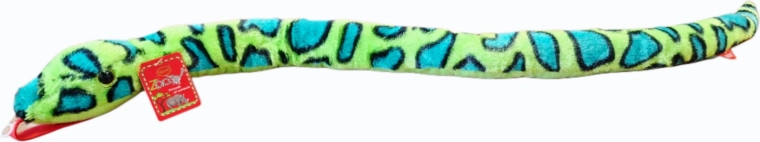 Zeleni plišasti kač 100 cm