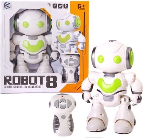 Interaktivni robot z zvočnimi, gibalnimi in svetlobnimi učinki – 1 kos