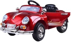 Stajlovit retro električni avto za otroke z 2 motorjema 12 V in daljinskim upravljanjem – Lakiran