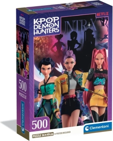 Clementoni sestavljanka 500 kosov K‑Pop Demon Hunters 2