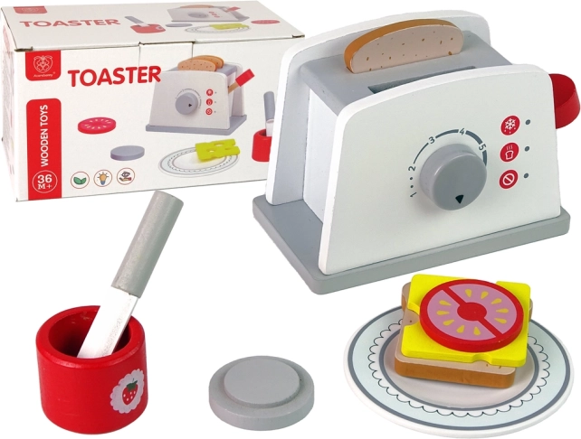 lesen toaster za otroke z zajtrkovnimi dodatki