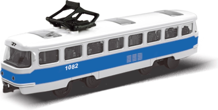 Modri tramvaj JPP 16 cm