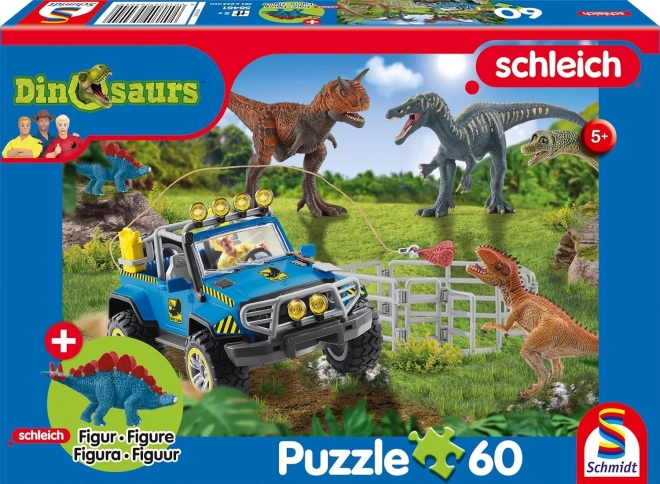 Sestavljanka SCHMIDT SCHLEICH prazgodovski velikani, 60 koščkov + figurica