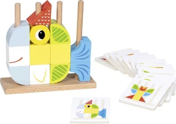 Goki wooden puzzle set with templates