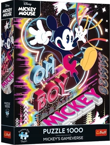 Puzzle Premium Plus Disney Mickey Mouse – Virtualni svet 1000 koščkov - 1 kos