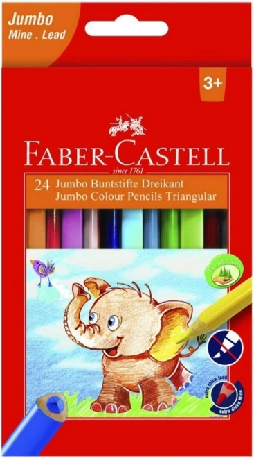 Barvice Extra Jumbo 12 kosov Faber-Castell