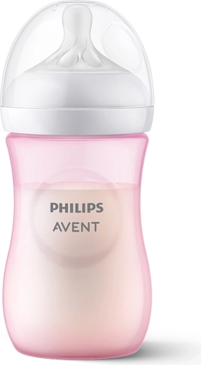 Philips Avent dojenčka steklenička Natural Response 260 ml, roza (1m+)