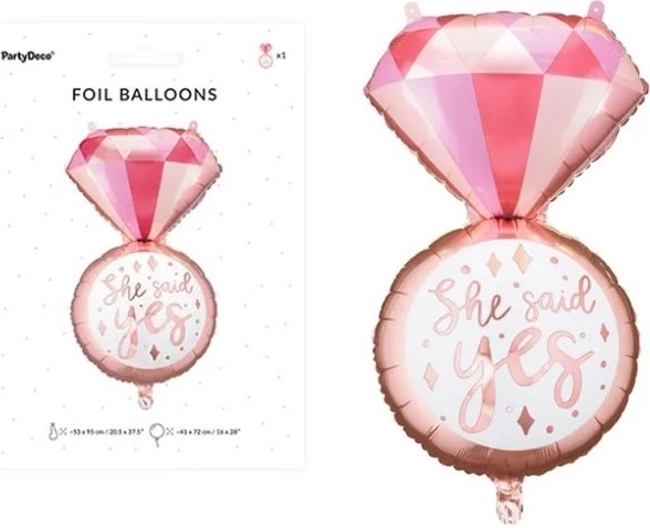Folijski balon Prstan – zaročni