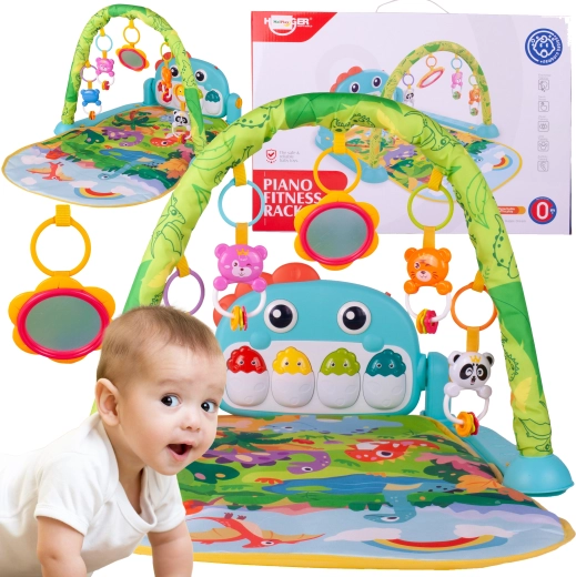 Igralna podloga s pianinom ter svetlobnimi in zvočnimi učinki za dojenčke