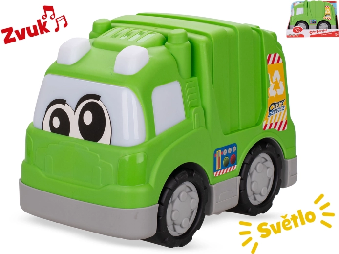 Smetarski avto s svetlobo in zvokom 24,5 cm
