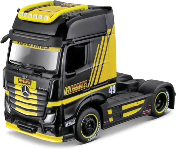 Maisto Mercedes-Benz Actros 1851 črno-rumen 1:64