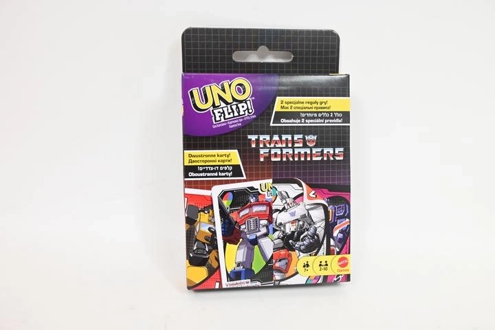 Mattel Uno Flip! Transformers kartaška igra