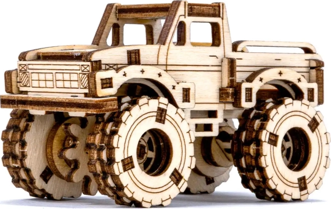 Lesena 3D sestavljanka – model monster trucka