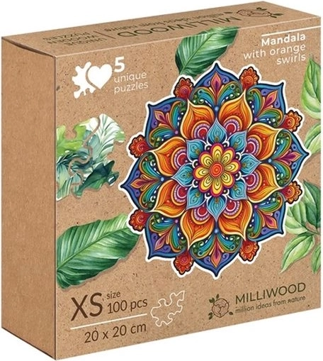Milliwood Peace & Harmony mandala radosti – sestavljanka 100 koščkov z nepravilnim robom