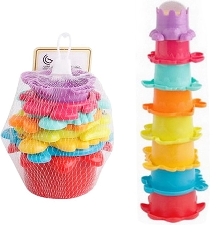 Kopalna igrača 2v1 – barvni lončki in stolp