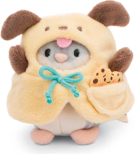 NICI MyMochi plush hamster Shai in a dog costume with cookie, gift set 8 cm