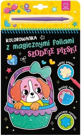 Pobarvanka s čarobnimi folijami – Sladki kužki