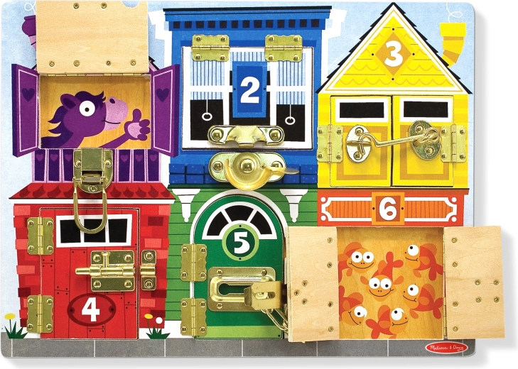 Lesena tabla z ključavnicami MELISSA & DOUG