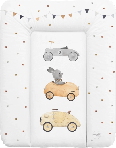 Ceba Baby mehka previjalna podloga za previjalno mizo 50 × 70 cm Basic Bunny Driver