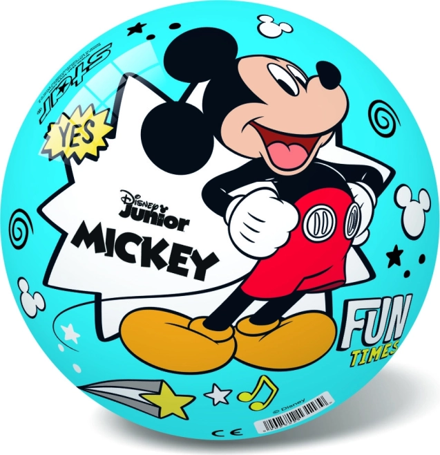 Žoga Disney Mickey rdeča/modra 14 cm