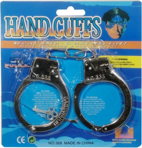 Kovinske otroške lisice s ključki