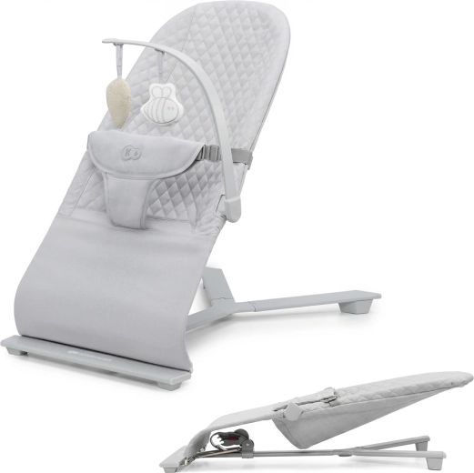 Kinderkraft MIMI rocking bouncer light grey up to 9 kg