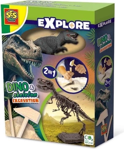 SES Creative Explore 2v1 izkopavanje fosilov dinozavra T-Rex