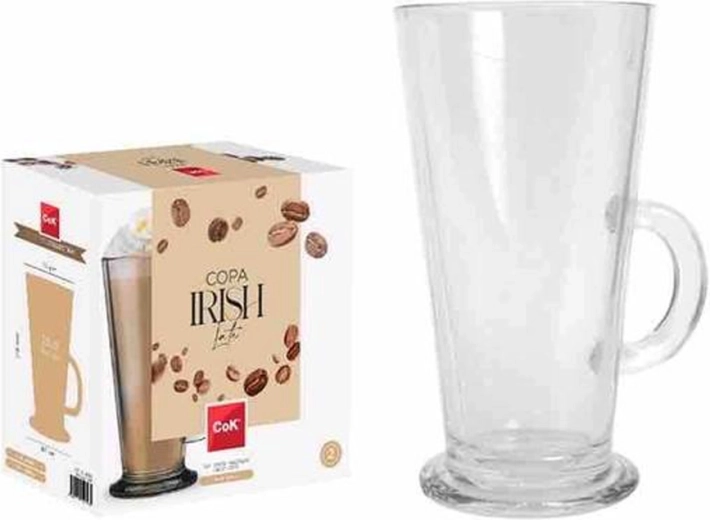 Set kozarcev za caffè latte 250 ml, 2 kos, steklo