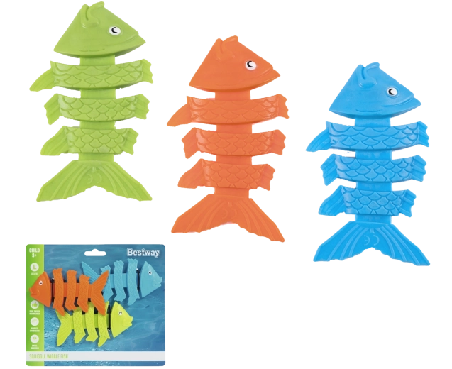 Potapljaške igrače Bestway Squiggle Wiggle, ribice – 3 kosi