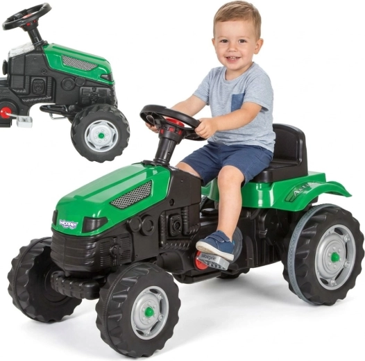 Pedalni traktor Woopie Farmer GoTrac s tihimi kolesi