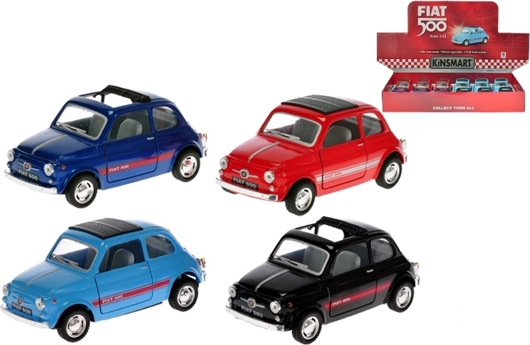 Kovinski model avtomobila FIAT 500 1:24 z vzvratnim pogonom