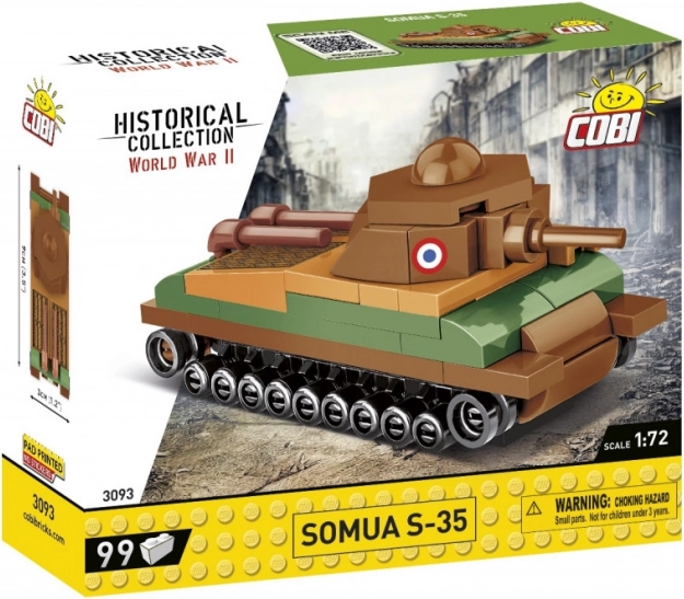 Konstrukcijski set COBI Historical Collection Somua S-35 1:72