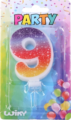 Zabava svečka številka 9 zvezde