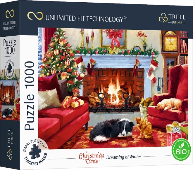 Sestavljanka TREFL UFT božični čas – sanjarjenje o zimi, 1000 kosov