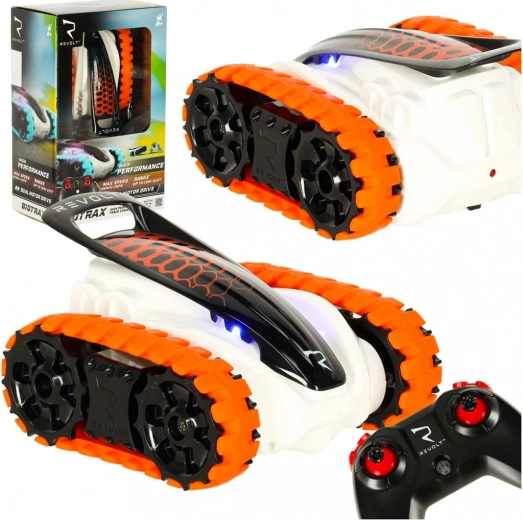 RC gosenicno terensko vozilo REVOLT BIOTRAX, 2,4 GHz, LED, rdeče