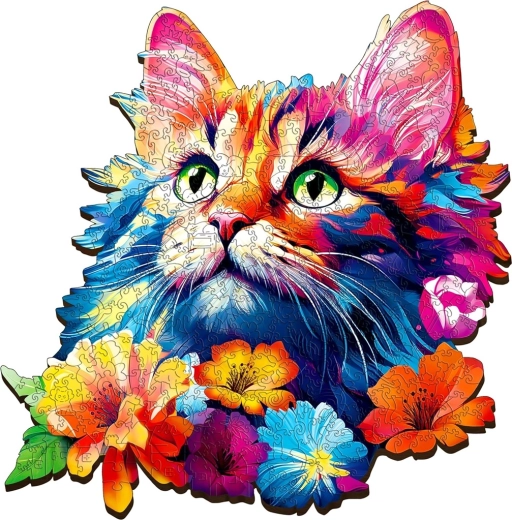 Lesena Sestavljanka Mačka 500 Kosov