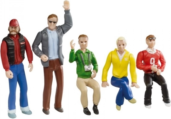 Figurice gledalci 1:32 – set 5 likov s premičnimi deli