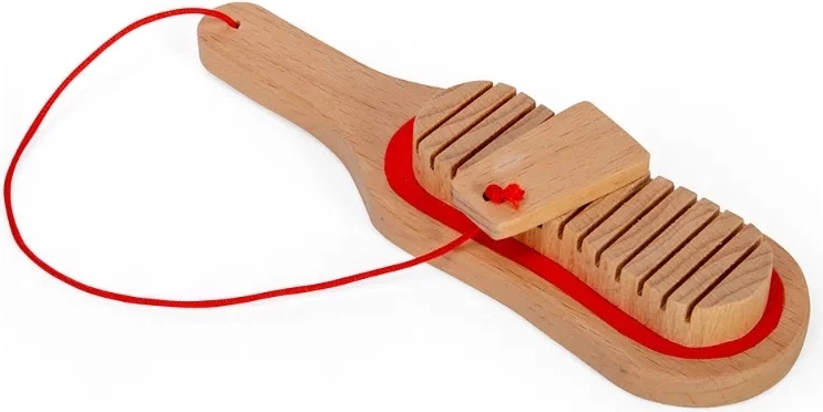 Bigjigs Toys leseni guiro – naravna izvedba