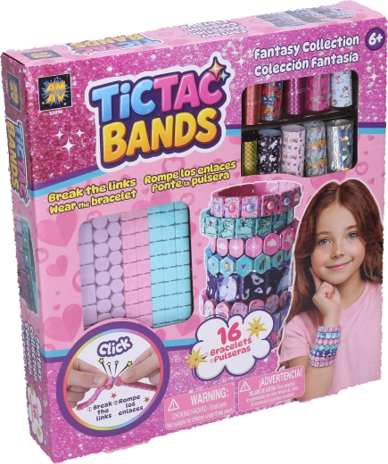 TICTAC BANDS komplet za izdelavo zapestnic, kolekcija Fantasy – 16 kosov