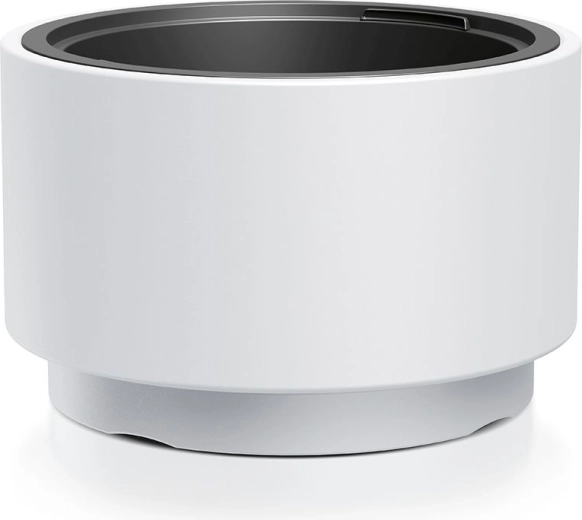 Bela okrogla cvetlična posoda z vložkom 46,8 cm HEOS