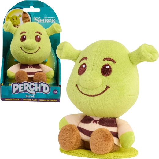 Plišasti Shrek na rami Perch’d 10 cm