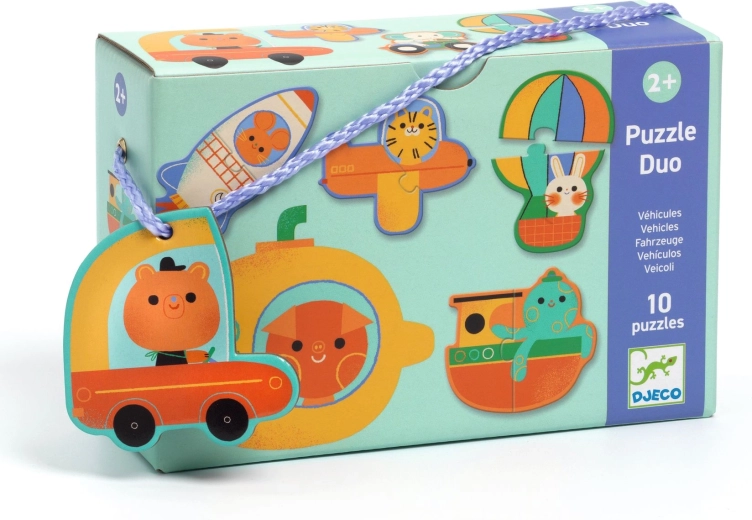 Djeco Eduludo Puzzle Duo – prevozna sredstva