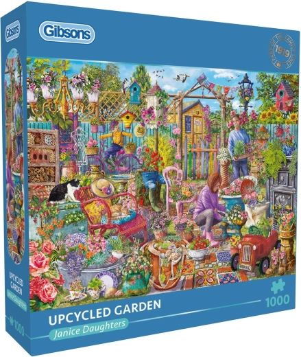 Gibsons garden puzzle made from recycled materials, 1000 pieces