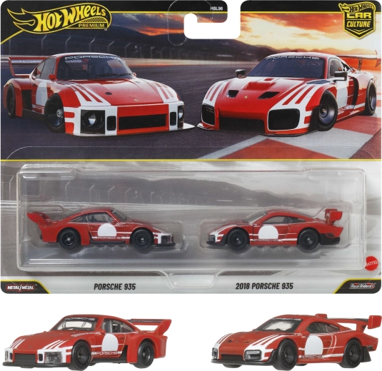 Hot Wheels Premium dvojni paket PORSCHE 935 + 2018 PORSCHE 935