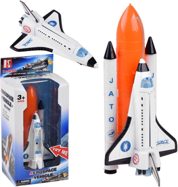 Vesoljska ladja z raketo svetlobni in zvočni učinki