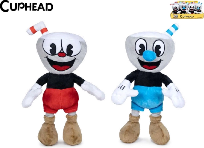 Plišaste figurice CUPHEAD in MUGMAN 25 cm