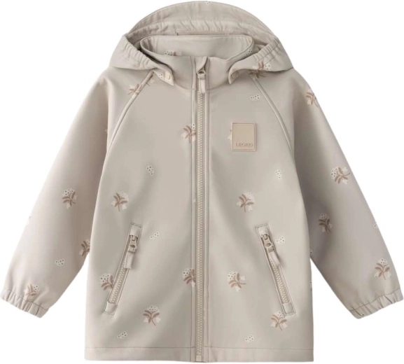 Leokid softshell jacket Lake Silver Cloud Flower size 116