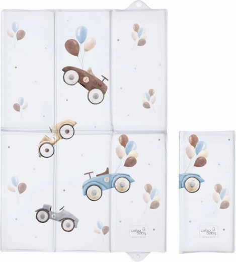 Potovalna previjalna podloga CEBA BABY Retro Cars 40 × 60 cm